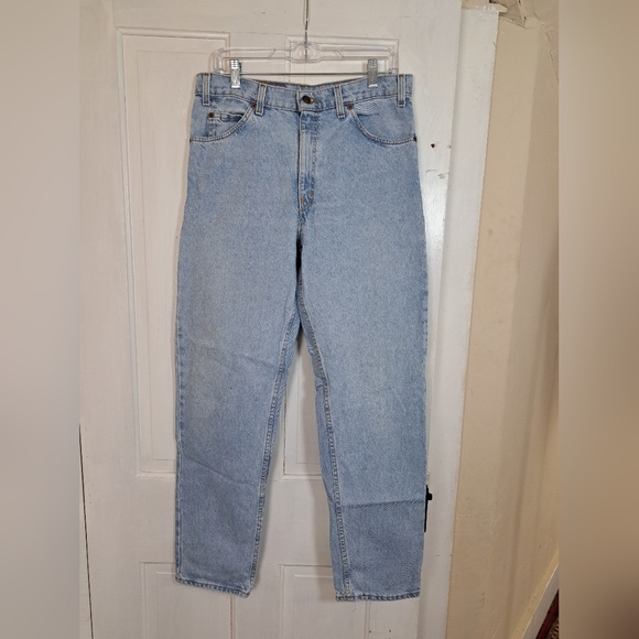 Vintage Orange Tab '96s Levi's 550 Relaxed Fit Tapered Leg W34 L32 - Picture 3 of 15